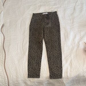 Zara Kids Leopard Print Jeans - Brown
